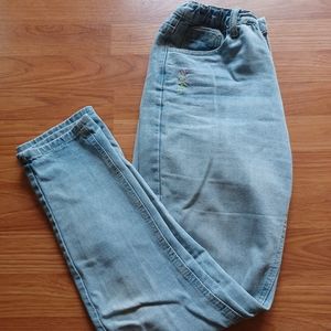 Hand embroidered jeans